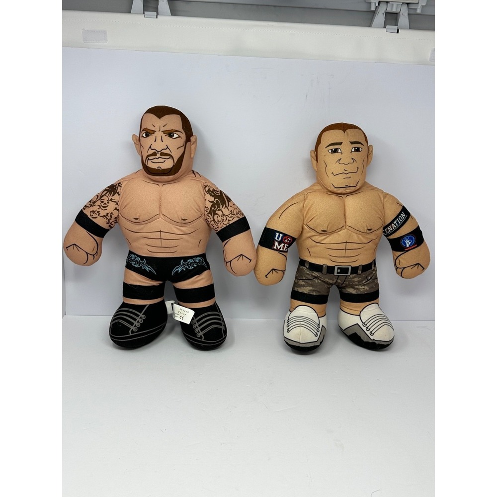 2 2011 WWE Randy Orton, John Cena Brawling Buddies Buddy Talking Wrestling Plush